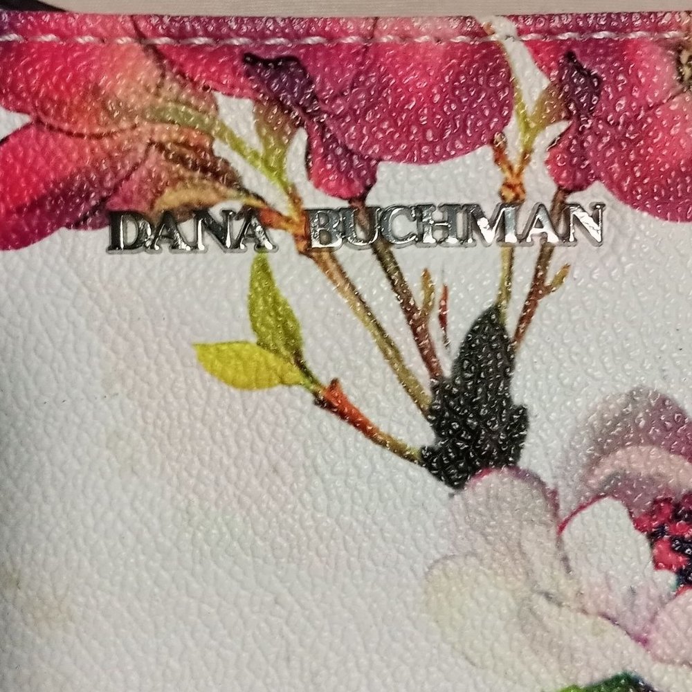 Dana Buchman White Floral Shoulder Handle Crossbody Bag